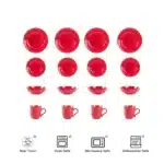 Best Selling Handcrafted Clay Designer's Unique Restaurant Tableware Ceramic Tableware Set with Tea Cup Set Dinnerware Sets