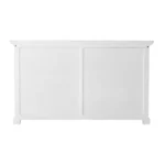 HMS 57 Luxury White Wood Two-Drawer Buffet Table Solid Modern Sideboard Cabinet for Home Dining and Kitchen Use - Image 5