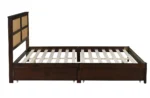 Goldoma Adjustable King Bed with Headboard and Storage Drawers – base detail