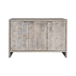 Accent Farmhouse Style 3 Door Wooden Cabinet Sideboard Buffet Server Cabinet Storage Cabinet, for Living Room