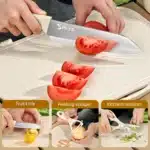 Multi-Functional Stainless Steel Kitchen Knife Set, Portable Chef's Knife Set – top view