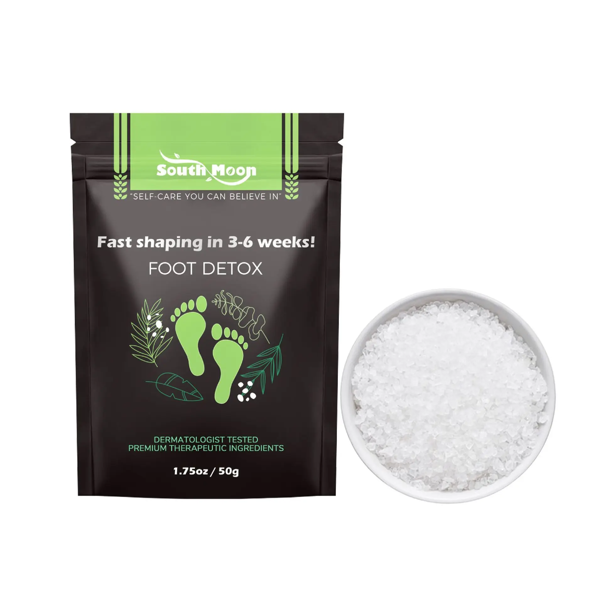 South Moon Comfortable Body Skin Soaking Foot Bath Salt Gentle Clean & Exfoliating Rose Scented Rose Essential Oil Foot