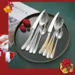 Kitchen Tableware Cutlery Set Silver Cutlery Set Stainless Steel Luxury Dinnerware Fork Spoon Knife Western Dinner Set Gold