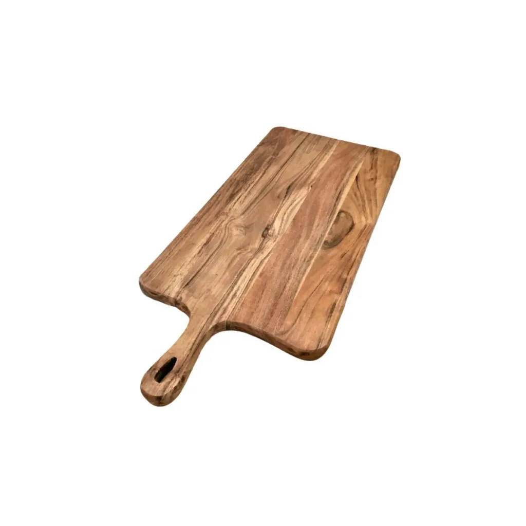 28" Rectangle Solid Wood Cutting Board Utensils for Kitchen Use