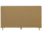 Wash Modern Solid Oak Wood 6-Drawer Dresser with MDF panels for bedroom storage - Goldoma