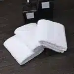 5pcs Small square towel pure cotton kindergarten white square towel foot therapy Hotel Hotel napkin small towel towels