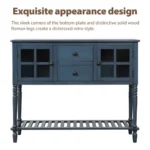 Modern Luxury Console Sideboard Table with Solid Oak Base Frame for Living Room and Dining Room Use-FCJ Design - Image 3