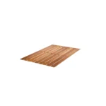 HMS 20" Premium Anti-Slip Teak Shower Bath Mat Modern TPR Design for Home Bathrooms and Hotels – base detail