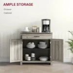Kitchen Sideboard Storage Cabinet Coffee Bar - Image 3