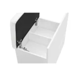 Modern Solid Oak Wood Dresser Vanity Table with adjustable lighted mirror and storage drawers - Goldoma oak wood dresser vanity
