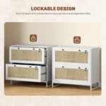 File Cabinet Storage Cabinet White – top view
