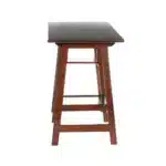 HMS 47" Simple Industrial Design Brown Wooden Computer Desk Adjustable Extendable for Living Room Use Convertible Metal