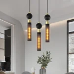 US Stock Free Shipping 2.8 Inch Single Black Iron Pendant Light Adjustable Hanging Lamp for Kitchen Island Dining Room