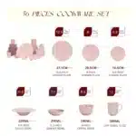 French Vintage Embossed Tableware Ceramic Relief Tableware Dinnerware Sets Plate Bowls Cup&saucer for 7-8 Persons – side