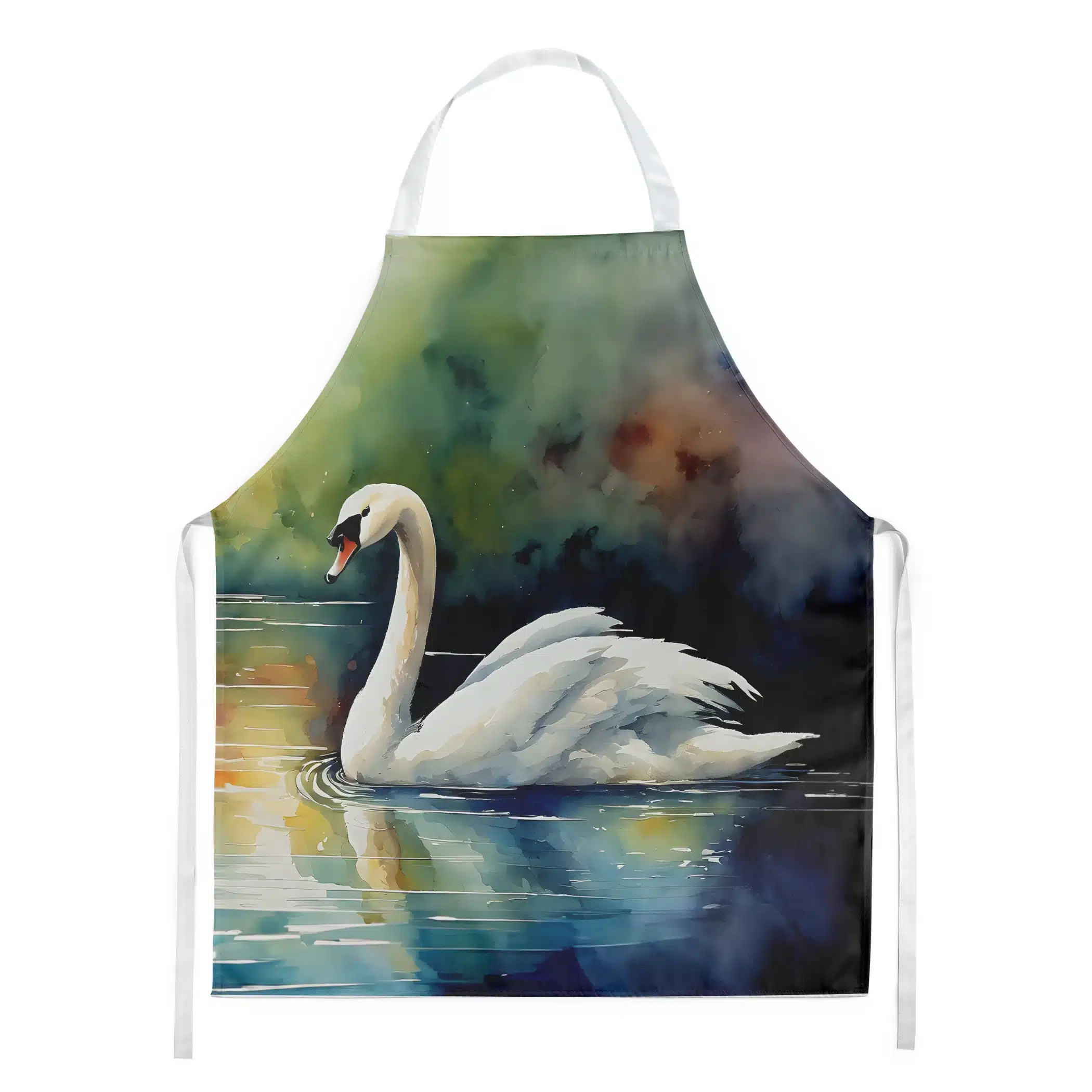 TD Watercolor Birds Design Cooking Tools-Elegant Apron for Kitchen Use