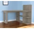 HMS 47" Light Gray L-Shaped Gaming Desk Portable and Foldable Computer Table with Shelf and Drawer for Office Use or Hotel