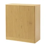 31.5-inch Modern Wavy Sideboard Curved  Design Storage Cabinet 2-door Cabinet with Storage Function Suitable - Image 8