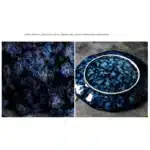 Ceramic Dinner Plates and Bowls, Blue Dishes, Creative Japanese Retro Kiln Changed Tableware Set, Dinnerware – base detail