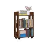 YQ FOREVER Simple Bookshelf Side Shelf Storage Rack Bookcase Modern Book Shelve for Living Room Furniture