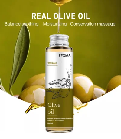 100% Natural Organic Olive Oil. Day Night Moisturizer for Skin Hair Care Face Cuticle Nail Care Natural Body Oils 100ml