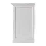 HMS 57 Luxury White Wood Two-Drawer Buffet Table Solid Modern Sideboard Cabinet for Home Dining and Kitchen Use - Image 4