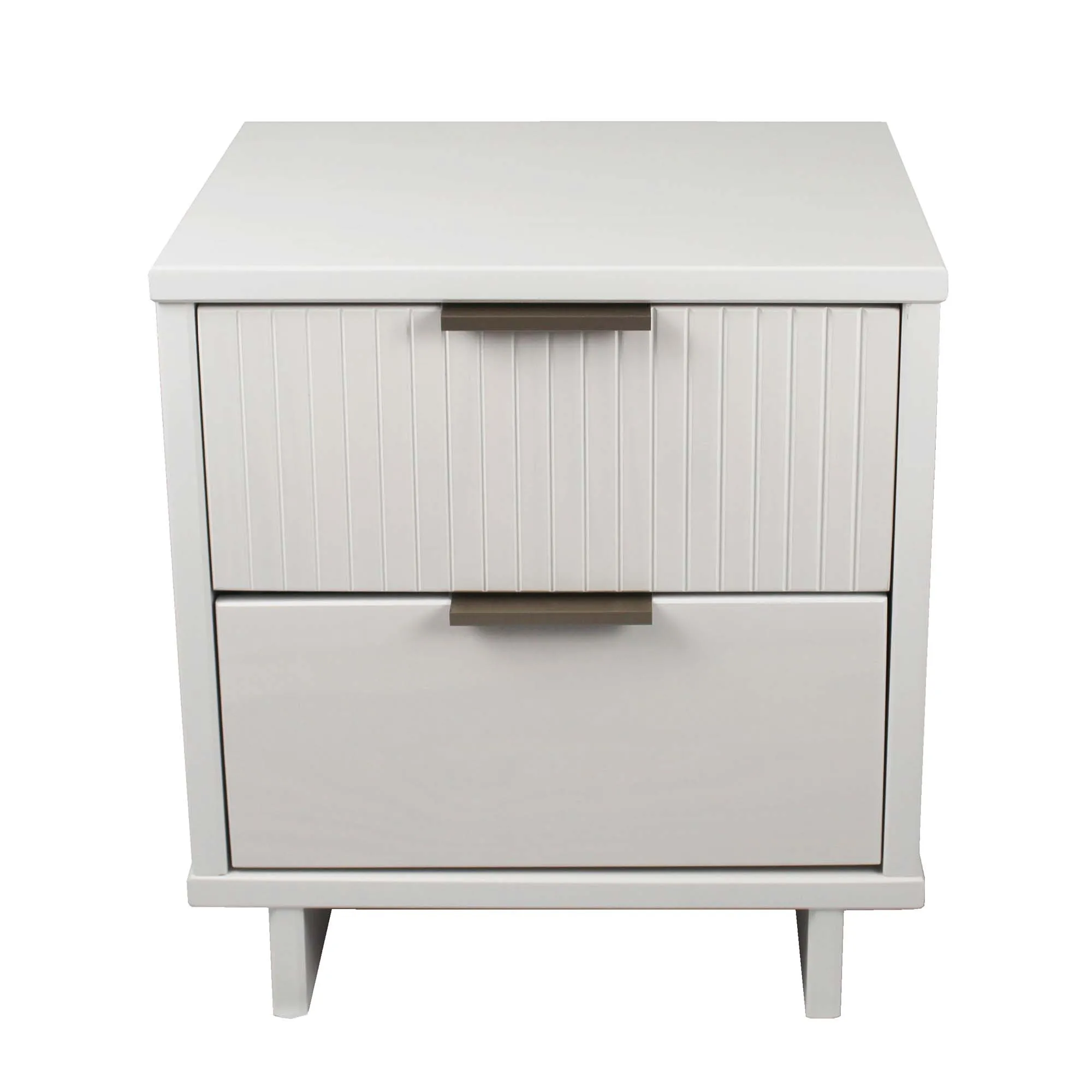H5c5aef6de60546229f4a5e295e9ad6b4f.webp Modern white nightstand with two drawers solid wood bedroom storage