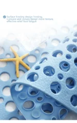 Shower Bath Mat Environmental Protection Tasteless TPE Toilet Household Bathtub Bathroom Hollow Hydrophobic Thicken AntiSlip