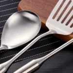 1/7/10Pcs Kitchen Utensils Cooking tools Stainless Steel Shovels Turner Ladle Soup Spoon Colander Filter Silver for