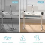 48*24 Inch Electric Height Adjustable Desk,Standing Desk , Computer Desk &Office Desk for Home – styled in a modern