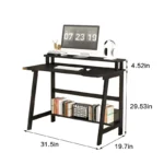YQ FOREVER Computer Desks With Shelf Storage Office Desks Writing Desk PC Table Home Office Furniture – base detail