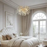 Modern Tree Branch Crystal Chandelier Luxury Gold Crystal Pendant Lighting 23.6" Contemporary 6 Light Chandeliers for
