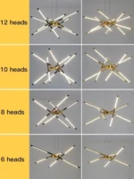 Modern Remote Control for Living Room Dining Room Bedroom Kitchen Ceiling Pendant Light Design Suspension LED Chandelier