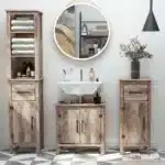 Bathroom Vanity Cabinet with Double Door – side view
