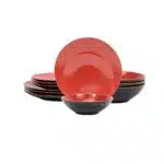 12 Pc Berry Vintage Dinnerware Plates High-End Ceramic Salad Bowls Coffee Mug Practical Home Ware Dinnerware Sets Festival