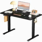 FCJ Ergonomic Height Adjustable Computer Desk Comfortable Standing or Seated Workstation – close-up detail