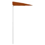 W2B VidaXL Terracotta Garden Parasol 100% Polyester Fabric with Steel Base Stylish Patio Umbrella & Base – styled in a