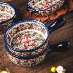Ceramic Bakeware Bowls Polish Style Hand-painted Kitchen Tableware Salad Dessert Steak Pasta Plate Fruit Tray Decoration - Image 4
