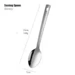 1PC Stainless Steel Non-Stick Rose Gold Kitchenware Long Soup Spoon Cooking Tools Metal Polish Mini Fork Slotted Turner