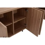 Modern 4-Door Sideboard Maple/Charcoal Gray/Whitewashed Oak-Engineered Wood Dining Living Room Buffet Cabinet Eco-Friendly - Image 5