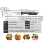 LONSDOW 3cr13 Stainless Steel Blade Beaf Kitchen Knife Set Hollow Marble Pattern ABS Plastic Handle Steak Knife Set – base