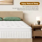Goldoma hybrid mattress with lumbar support – 30cm medium firmness pocket spring memory foam mattress in roll-in-a-box