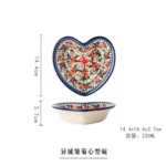 Ceramic Bakeware Bowls Polish Style Hand-painted Kitchen Tableware Salad Dessert Steak Pasta Plate Fruit Tray Decoration - Image 16