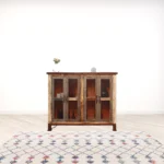 HMS 49" Brown Solid and Manufactured Wood Distressed Buffet Table Kitchen Cabinets Product - Image 2