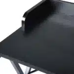 HMS 39" Modern X-Shape Computer Desk Black Wood and Metal for Office or Bedroom Use Office Furniture – styled in a modern