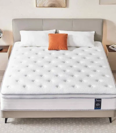 Goldoma 12 inch hybrid mattress in a box – medium firm pocket spring mattress for queen and king size beds