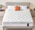 Goldoma 12 Inch Medium Firm Hybrid Mattress in a Box with pocket springs and cooling gel foam on a bed frame