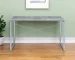 HMS 47" Gray and Black Writing Desk Elegant Computer Desk with Comfortable Size for Home or Office Use