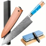 IOKO 67 Layers Damascus Chef Kitchen Knife Set Butcher Utility Santuku Sushi Sashimi Cleaver Japanese Style Damascus Knife