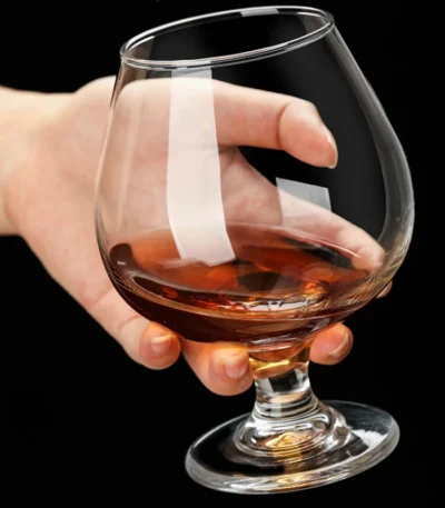Cognac Brandy GlassTransparent High Capacity Goblet Red Wine Glass Scented Cup Suit Whisky Vodka Bar Restaurant Drinking