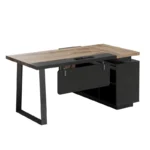 Modern Luxury Executive Desk with File Storage Cabinet L-Shaped Manager Office Furniture Durable and Easy-to-Assemble – in a